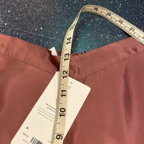 ATHLETA Calm Cool Pant Rose Pink Wide Leg Elastic Waist Pocket Med NWT MSRP $99 - Picture 10 of 12